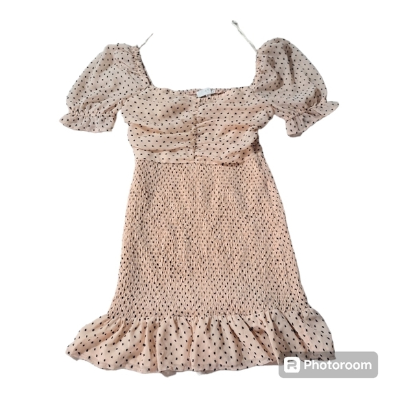 ASTR The Label Romantic Polka Dot Print Mini Dress Size: M - Picture 1 of 13
